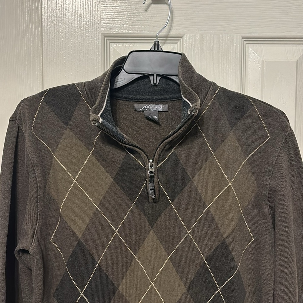 Method Argyle Quarter Zip Sweater - image 2